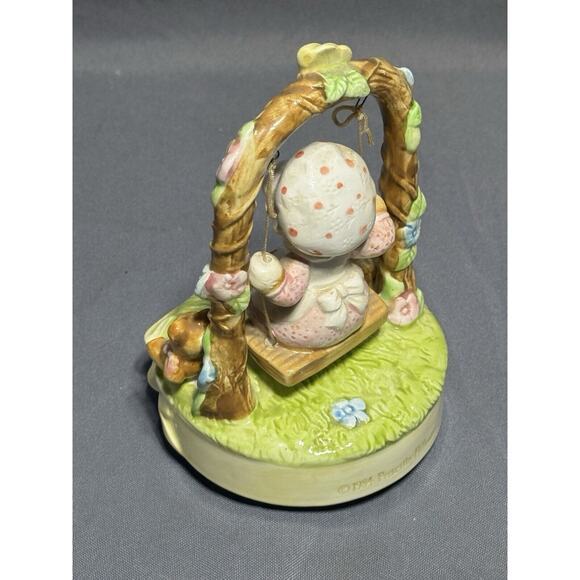 Vintage 6.5" Summer Swing Mouse Music Box What a Beautiful Morning Priscilla - Picture 5 of 8
